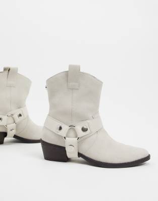 white suede boots