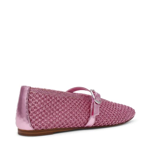 Steve Madden Gayla woven ballet flats in pink, 3 of 4