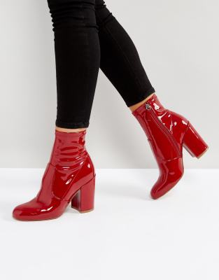 red booties steve madden