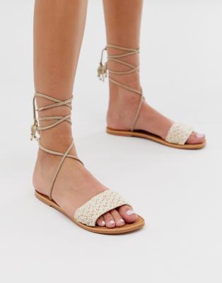 raffia sandals