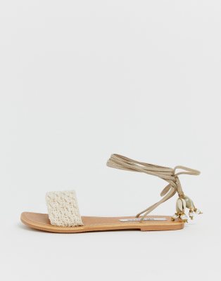 steve madden tie up sandals