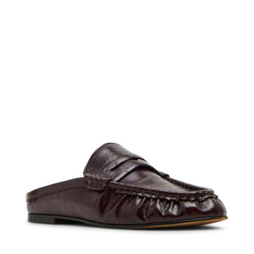 Steve Madden - Gerimpelde muiltjes in bordeauxrood, 3 van 4