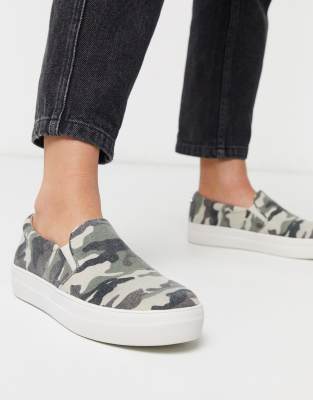 green steve madden slip ons