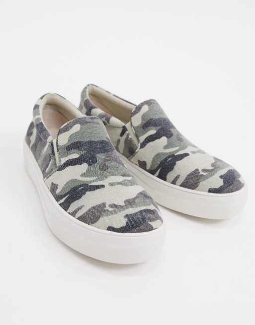 Steve Madden Gills slip on sneaker in camo print