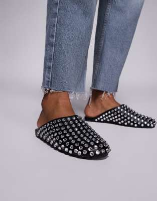 Steve Madden - Giules - Mules cloutées - Noir