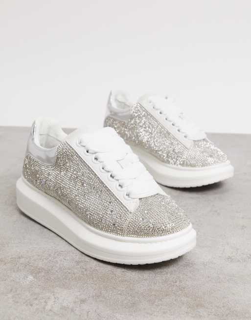 Rhinestone steve madden hot sale sneakers