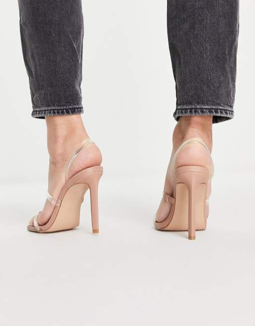 Steve madden clear strappy sandals sale