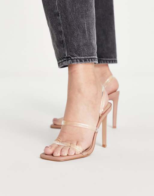 Clear strappy 2025 heels steve madden