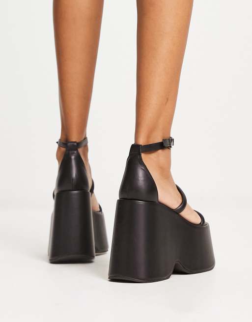 Steve madden store black wedges 90s