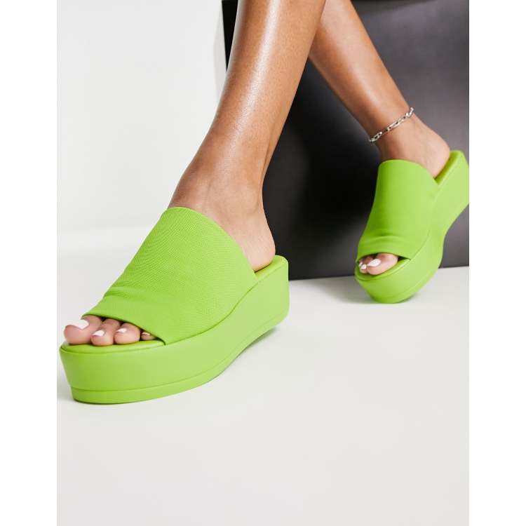 steve madden neon slides