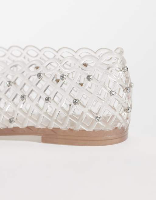 Steve Madden - Grove - Gennemsigtige slip-on-sko med udsmykning, 4 af 4