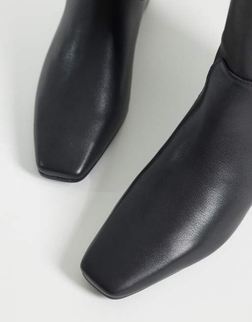 Steve Madden – Gwyneth – Czarne skórzane botki do kolan, 3 z 4