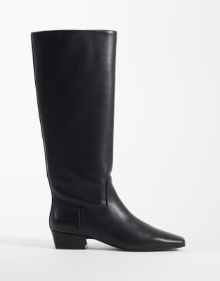 Steve Madden Gwyneth Knee Boots In Black