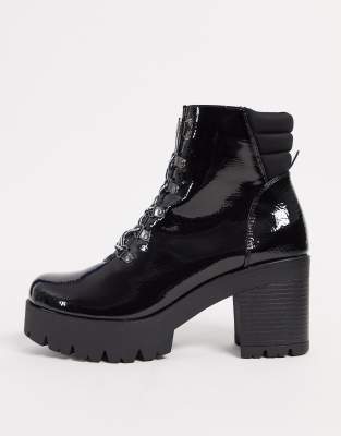 Steve Madden hallow chunky-heeled boots in black | ASOS