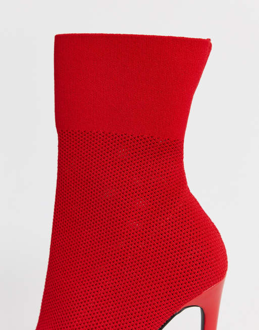 Steve madden red store sock boots