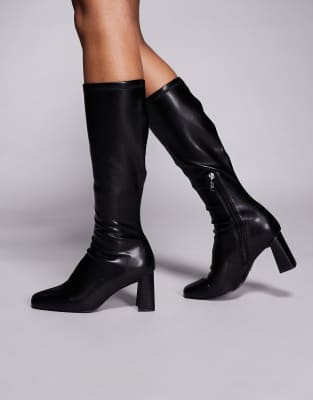 Steve Madden - Holly - Kniehohe Stiefel in Schwarz