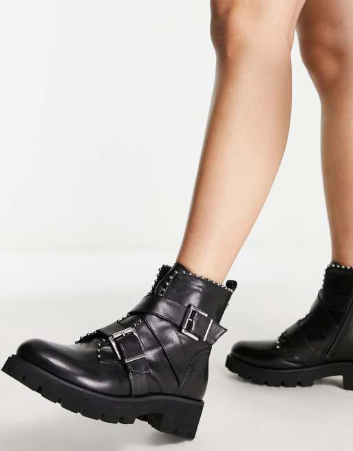 Steve madden ankle sale boots with buckle