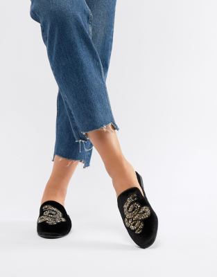 steve madden velvet mules