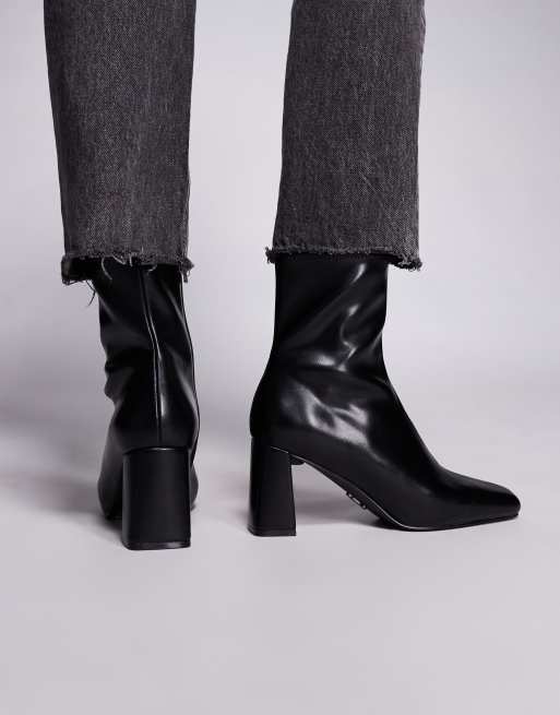 Steve Madden – Hurst – Ankle-Boots in Schwarz mit runder Zehenpartie, 4 von 4