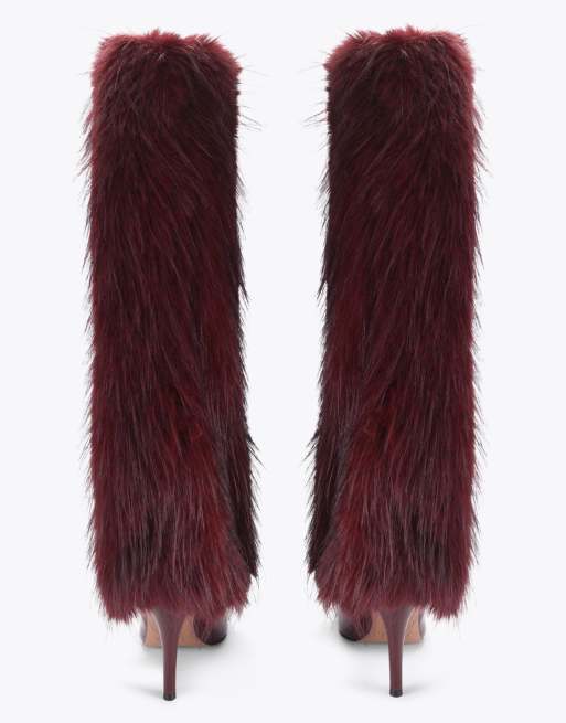 Steve Madden Icon dark red  knee boots in red dark, 3 of 4