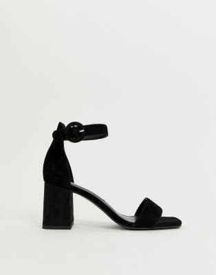 steve madden black suede heels