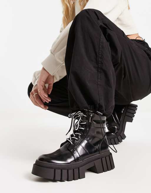 Steve madden store tie up boots