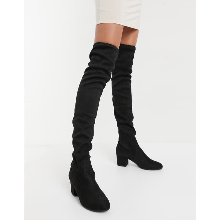 Steve madden carli over store the knee block heel boots