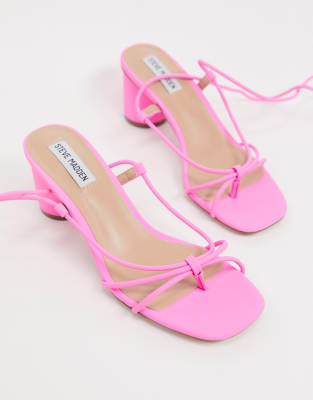 steve madden nude block heel