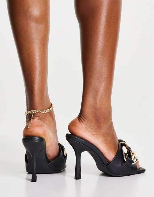 Steve madden store black mule heels