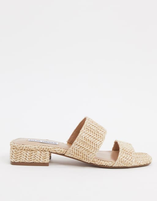 Steve Madden Jaron – Płaskie sandały z rafii, 3 z 4