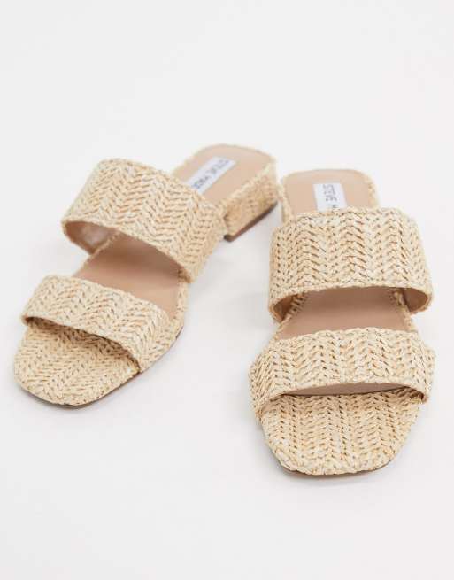 Steve Madden - Jaron - Sandales plates en raphia, 2 de 4