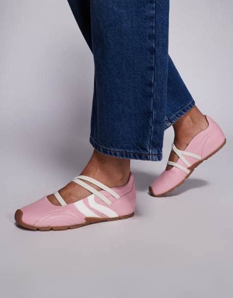 Steve Madden Joisie ballet trainers in pink - view 1