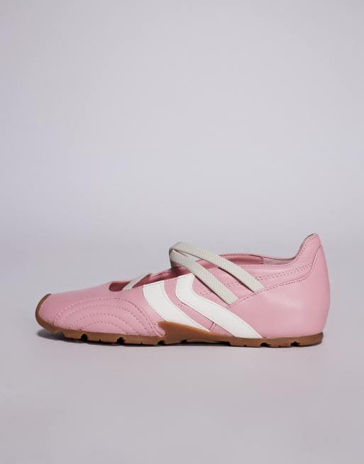 Steve Madden Joisie ballet trainers in pink, 2 of 5