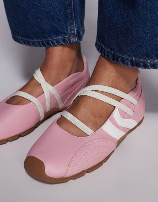Steve Madden Joisie ballet trainers in pink, 4 of 5