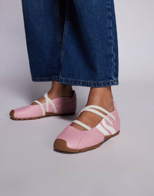 Steve Madden Joisie ballet trainers in pink, 5 of 5