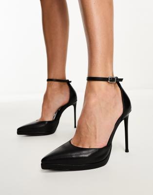 Talons Steve Madden, Modèle P-Jessica, Taille US 8 (FR 38,5), Marron, Cuir, Fins