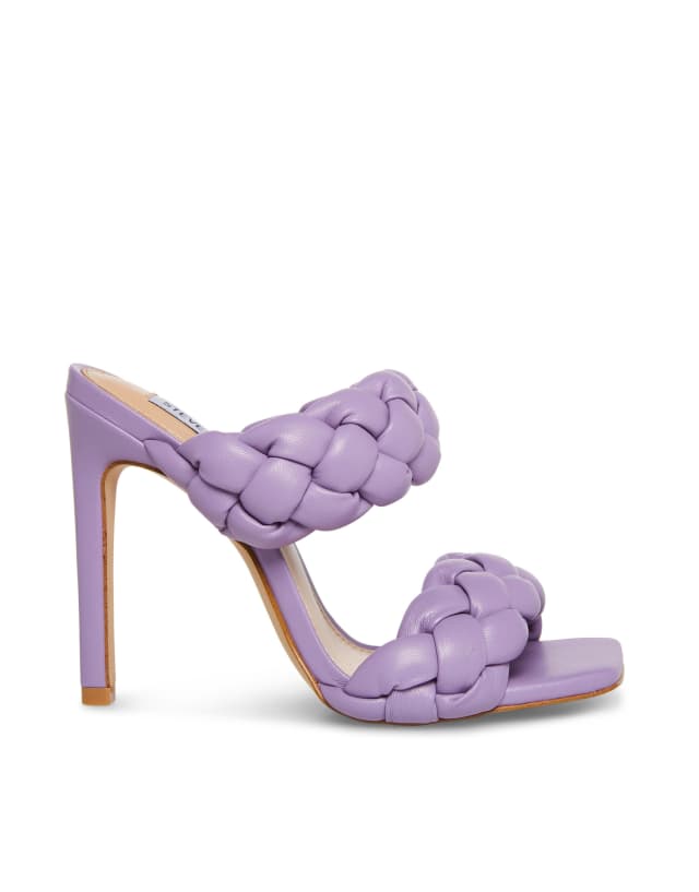 Steve Madden Kenley woven heeled mules in lavender