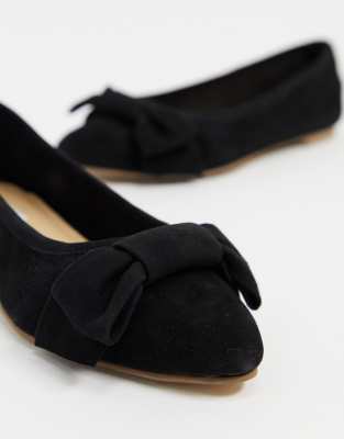 scarpe basse con fiocco