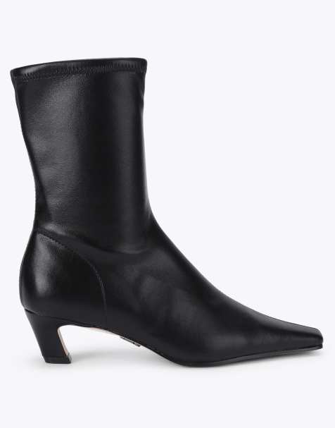 Steve Madden Kimmens black mid ankle boots in black - view 1