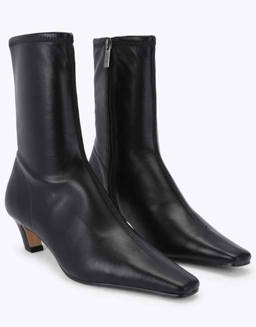 Steve Madden Kimmens black mid ankle boots in black, 2 of 4