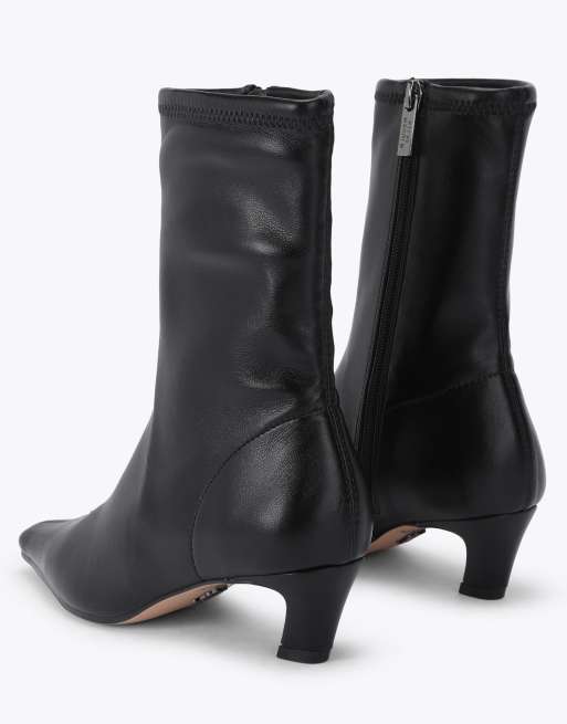 Steve Madden Kimmens black mid ankle boots in black, 3 of 4