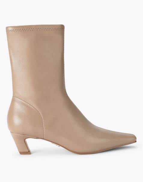 Steve Madden Kimmens taupe mid ankle boots in taupe - view 1