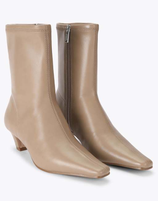 Steve Madden Kimmens taupe mid ankle boots in taupe, 2 of 4