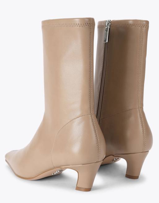 Steve Madden Kimmens taupe mid ankle boots in taupe, 3 of 4