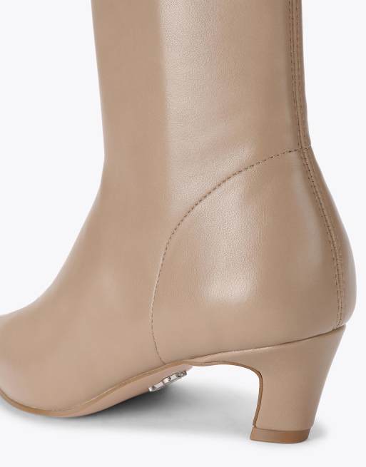 Steve Madden Kimmens taupe mid ankle boots in taupe, 4 of 4