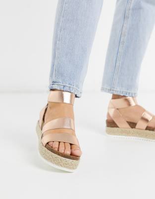 steve madden rose gold sandals