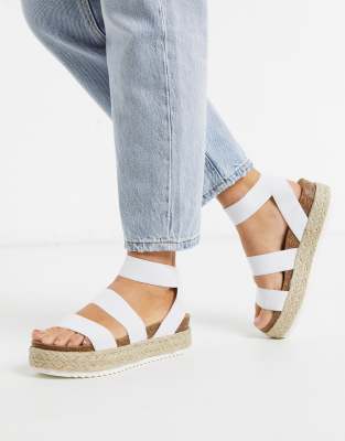 white kimmie sandals