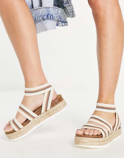 Steve Madden kimmie wedge sandals in beige