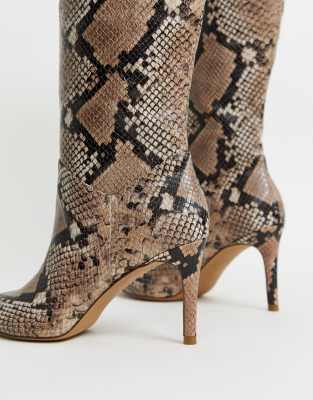 steve madden snake skin boots