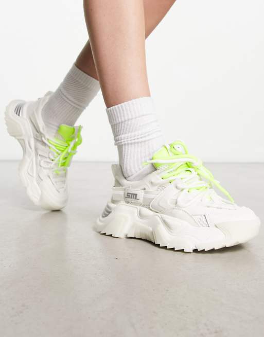 Steve Madden Possession chunky trainers in white, ASOS